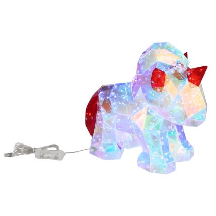 Globo - LED Decoración de mesa LED/3W/5V USB unicornio