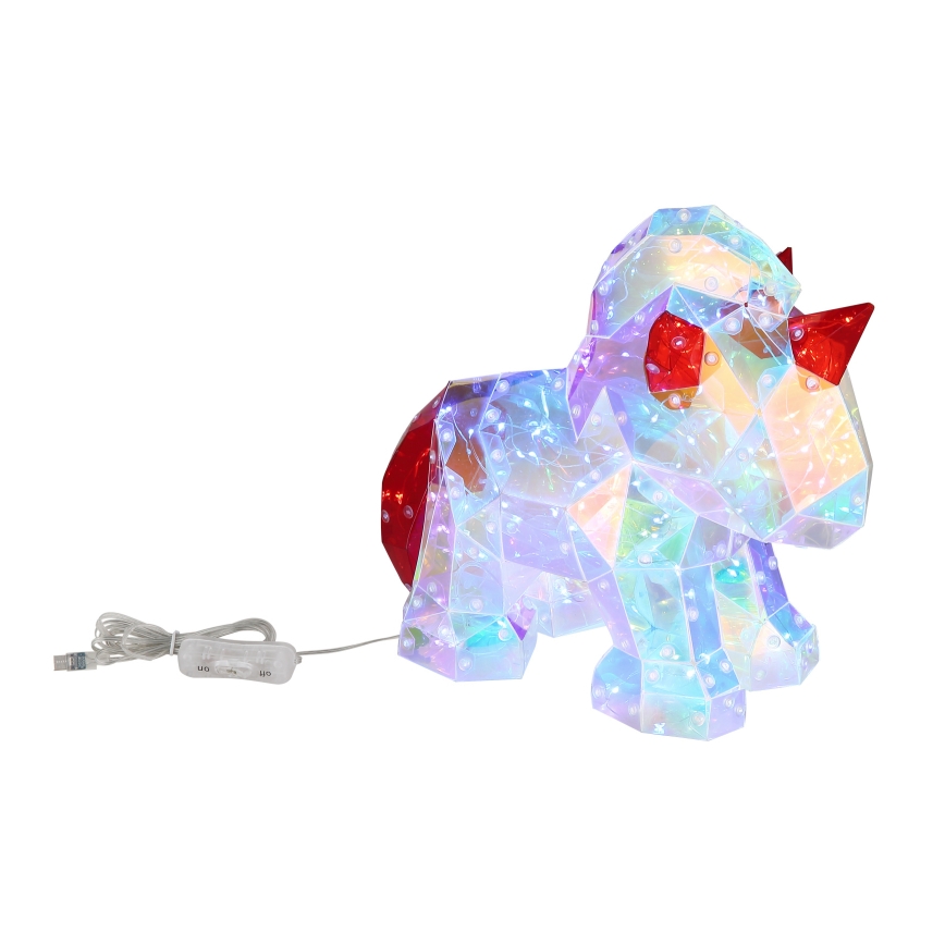Globo - LED Decoración de mesa LED/3W/5V USB unicornio