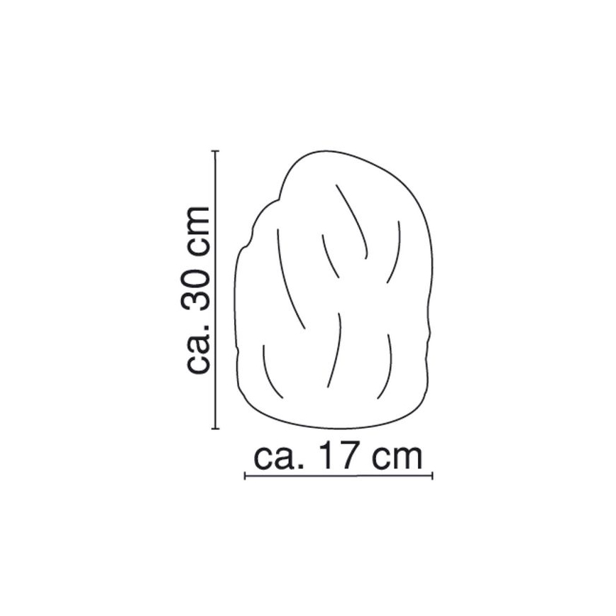 GLOBO 2834 - Lámpara de sal STONE 1xE14/15W/230V