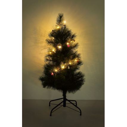 Globo - Cadena de luces de Navidad LED 20xLED/2xAA 2,2m blanco cálido