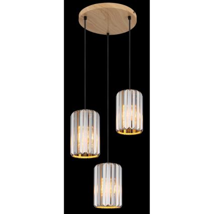 Globo - Lámpara colgante 3xE27/60W/230V diá. 35 cm