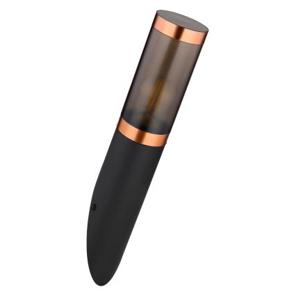 Globo - Aplique de exterior 1xE27/23W/230V IP44 negro/cobre