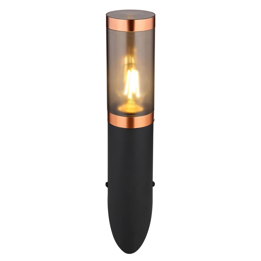 Globo - Aplique de exterior 1xE27/23W/230V IP44 negro/cobre