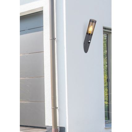 Globo - Aplique para exterior con sensor 1xE27/15W/230V IP44