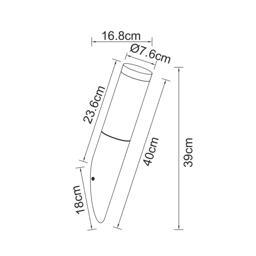 Globo - Aplique para exterior con sensor 1xE27/15W/230V IP44
