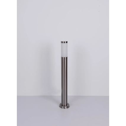 Globo - Lámpara de exterior 1xE27/23W/230V IP44 80 cm cromo brillante