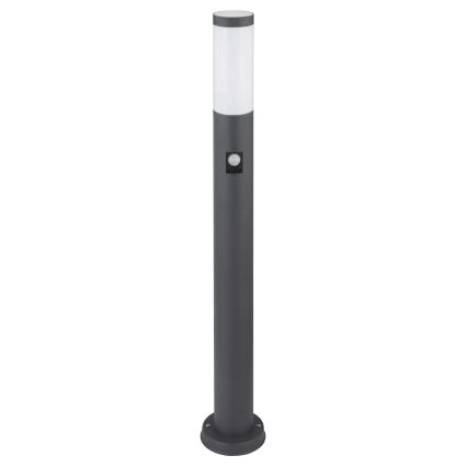 Globo - Lámpara exterior con sensor 1xE27/15W/230V IP44 80 cm antracita