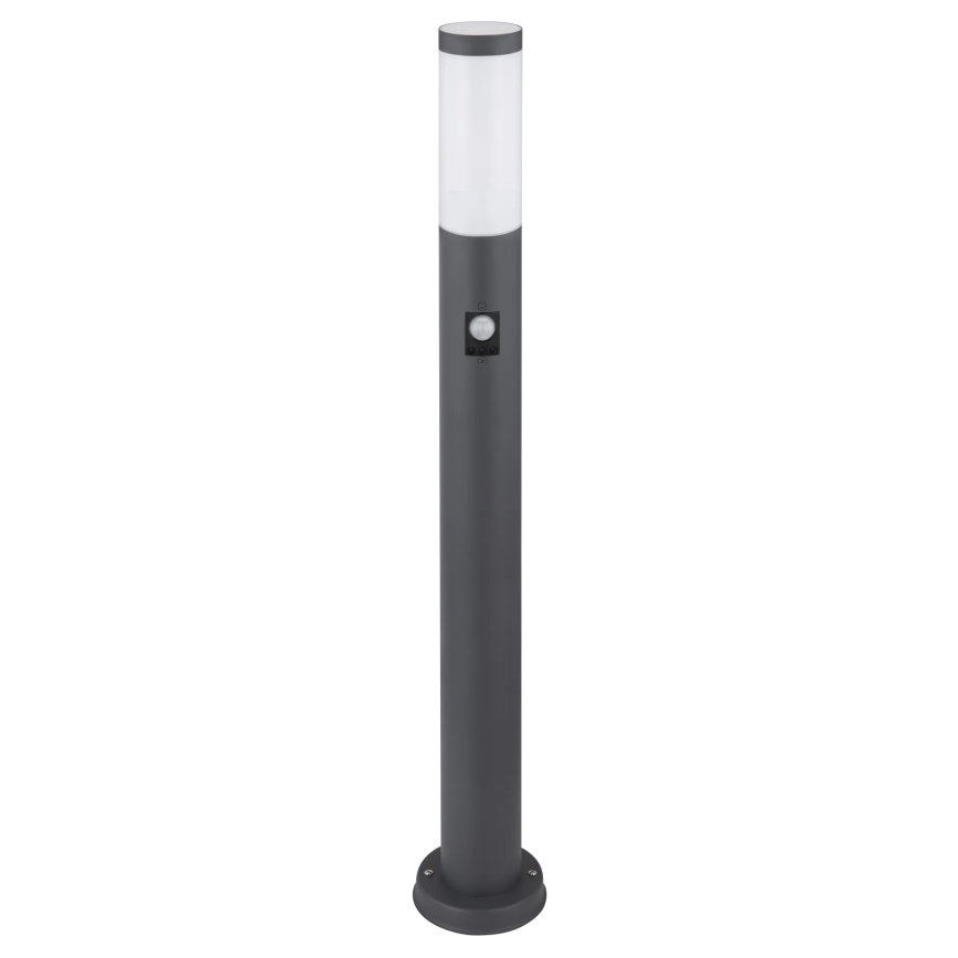 Globo - Lámpara exterior con sensor 1xE27/15W/230V IP44 80 cm antracita