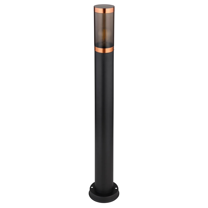 Globo - Lámpara de exterior 1xE27/23W/230V IP44 80 cm negro/cobre