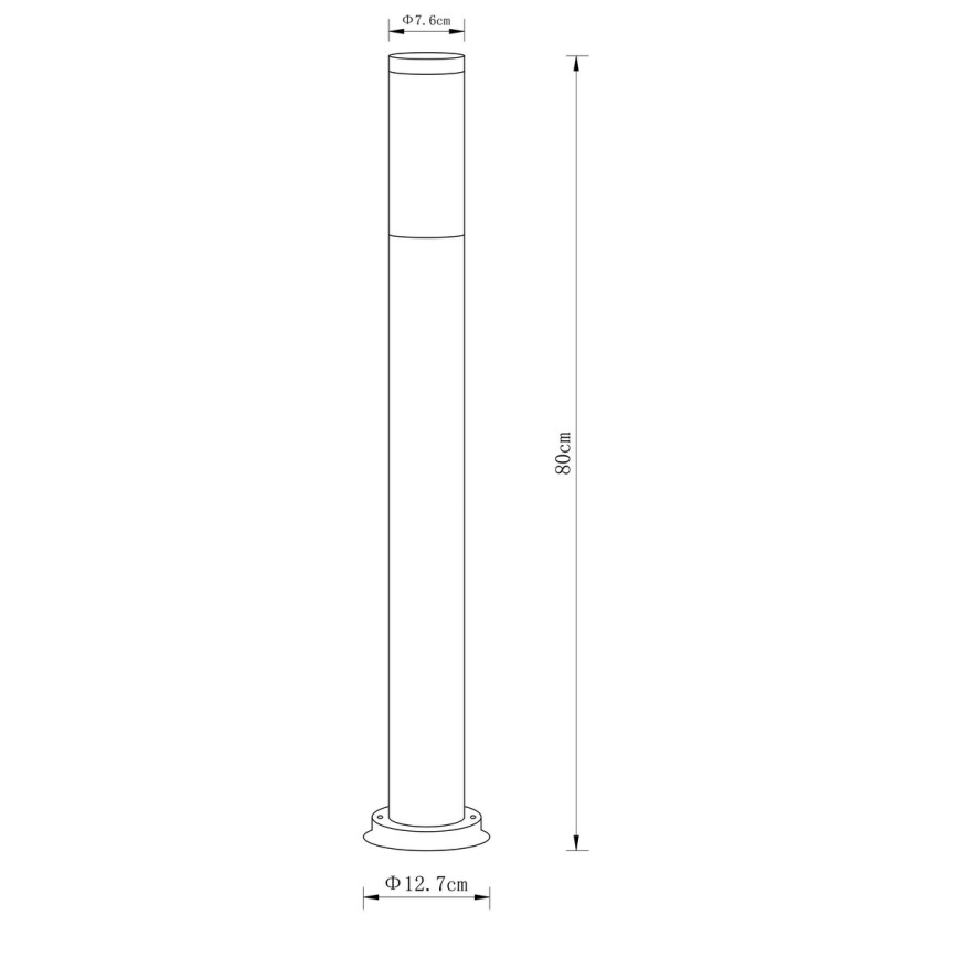 Globo - Lámpara de exterior 1xE27/23W/230V 80 cm IP44