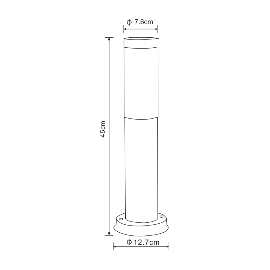 Globo - Lámpara exterior 1xE27/23W/230V 45 cm IP44