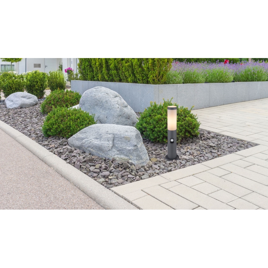 Globo - Lámpara exterior con sensor 1xE27/15W/230V 45 cm IP44