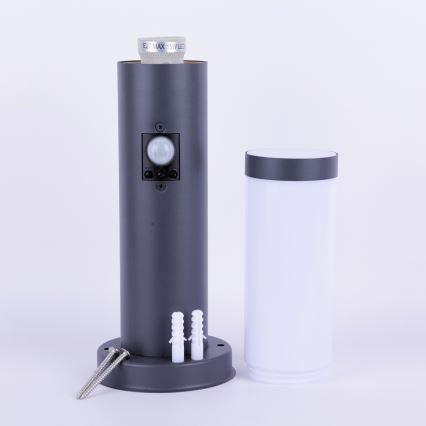 Globo - Lámpara exterior con sensor 1xE27/15W/230V 45 cm IP44