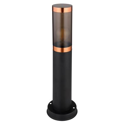 Globo - Lámpara de exterior 1xE27/23W/230V IP44 45 cm negro/cobre