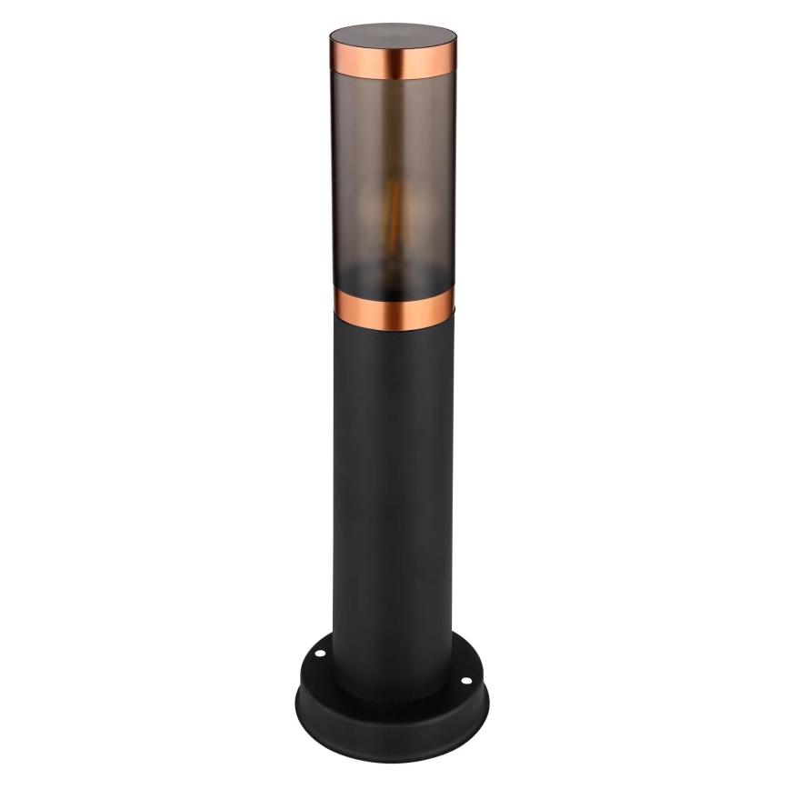 Globo - Lámpara de exterior 1xE27/23W/230V IP44 45 cm negro/cobre