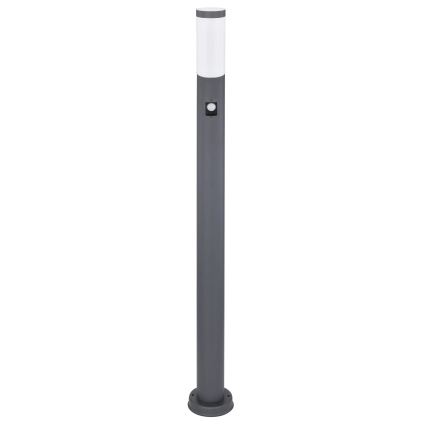 Globo - Lámpara exterior con sensor 1xE27/15W/230V IP44 110 cm antracita