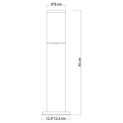 Globo - Lámpara de exterior 1xE27/15W/230V 45 cm IP44