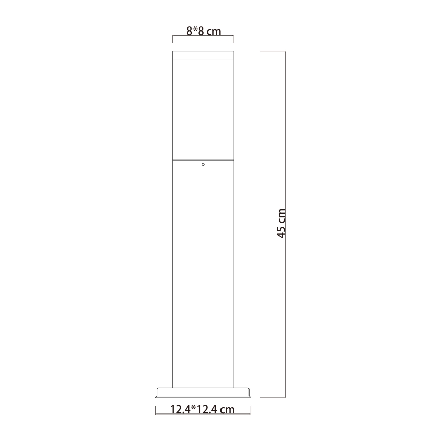 Globo - Lámpara de exterior 1xE27/15W/230V 45 cm IP44