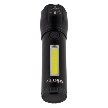 Globo - Linterna recargable LED LED/3W/5V + COB/3W 5500K 1200 mAh