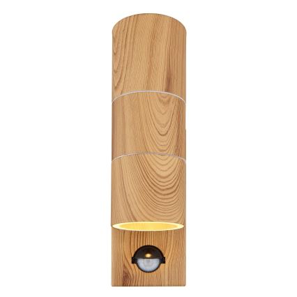 Globo - Aplique para exterior con sensor 2xGU10/35W/230V IP44
