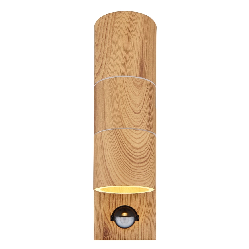 Globo - Aplique para exterior con sensor 2xGU10/35W/230V IP44