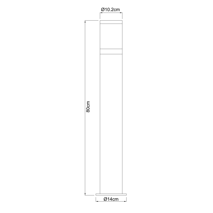 Globo 32016 - Lámpara exterior XELOO 1xE27/60W/230V IP44