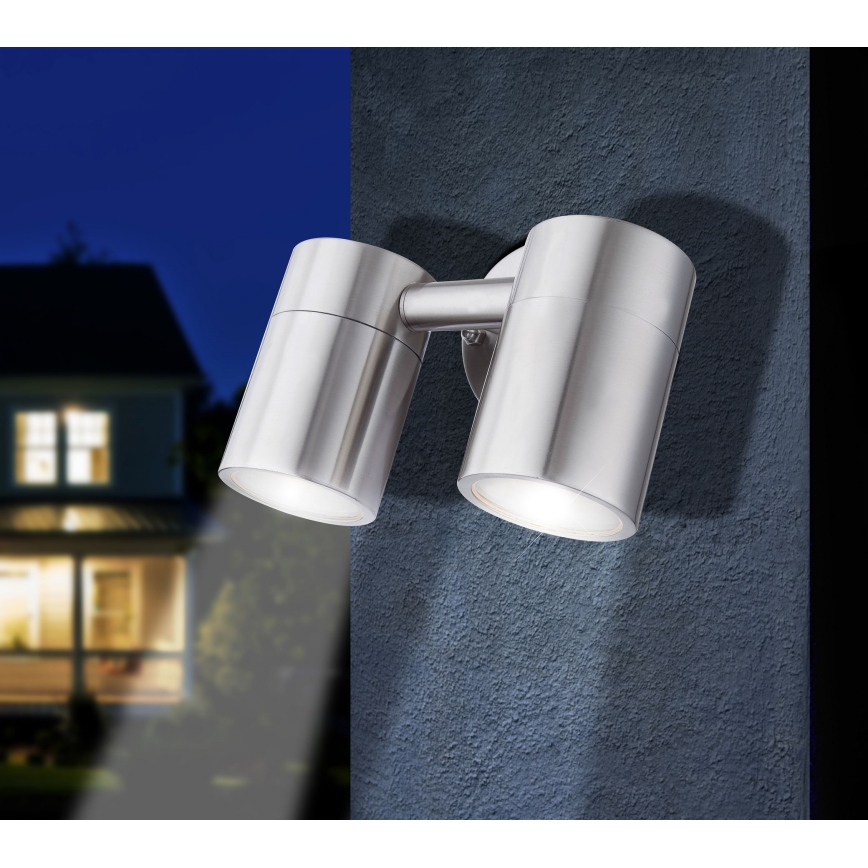 Globo 3207-2L - LED Lámpara exterior  STYLE 2xGU10/5W/230V IP44