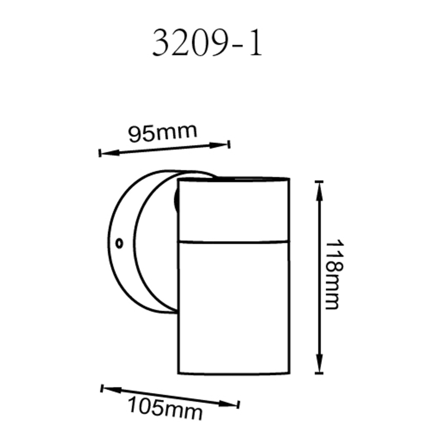 Globo - Foco de pared 1xGU10/35W/230V