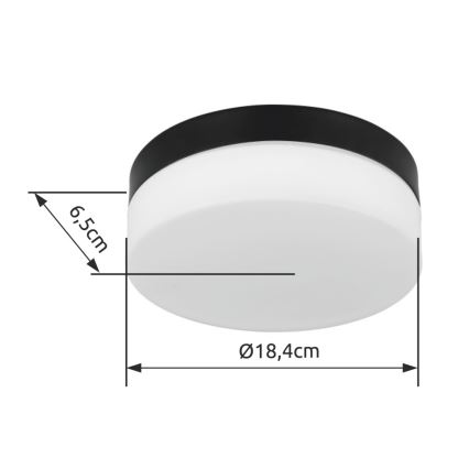 Globo - Lámpara de baño 1xE27/60W/230V 18,4 cm IP44