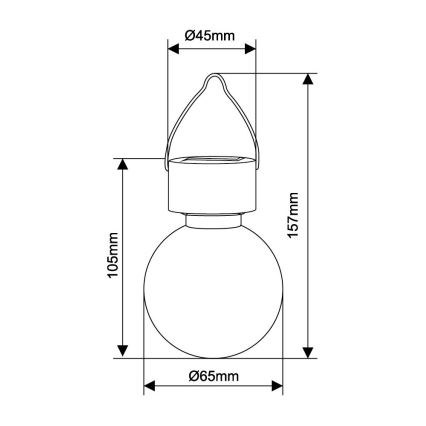 Globo - Lámpara solar LED LED/0,05W/1,2V IP44