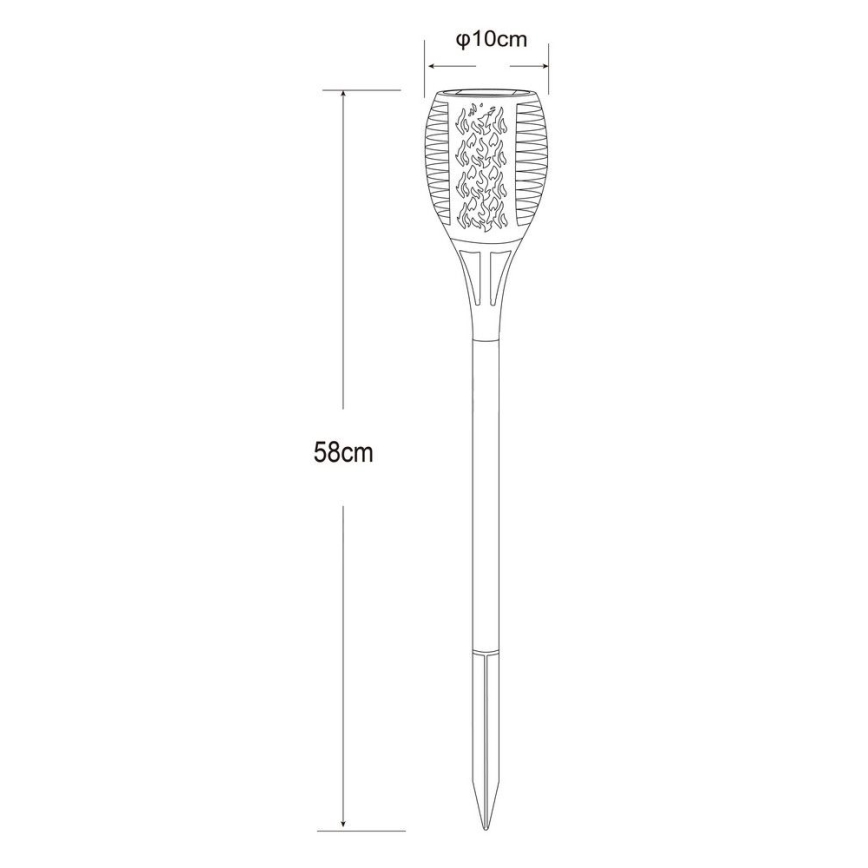 Globo - Lámpara solar LED 36xLED/0,1W/1,2V IP44