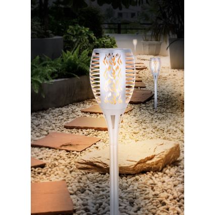 Globo - Lámpara solar LED LED/3,6W/3V 1800K IP44 cromo brillante