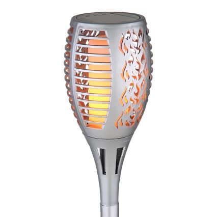 Globo - Lámpara solar LED LED/3,6W/3V 1800K IP44 cromo brillante