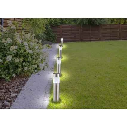 Globo - SET 4x Lámpara solar LED LED/0,07W/3V IP44 600 mAh