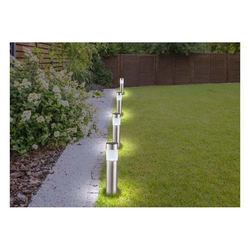 Globo - SET 4x Lámpara solar LED LED/0,07W/3V IP44 600 mAh