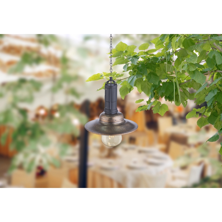 Globo - Lámpara colgante solar LED con cadena, 0,06 W / 1,2 V, IP44, 150 mAh