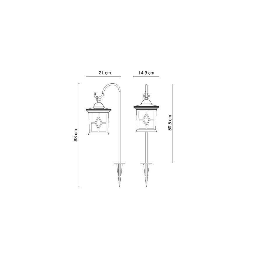 Globo - Lámpara solar LED/0,05W/3,2V IP44 300 mAh