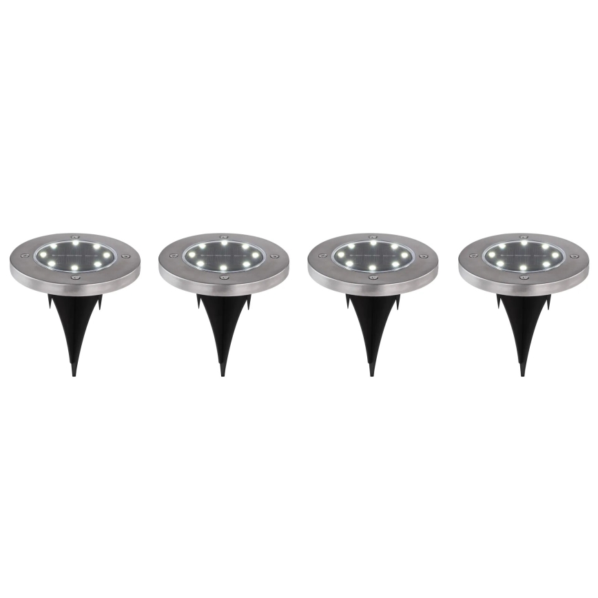 Globo - SET 4x Lámpara solar LED LED/0,1W/3V IP44 300 mAh