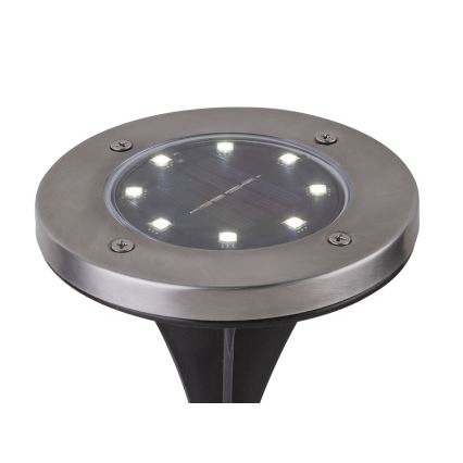 Globo - SET 2x Lámpara solar LED LED/0,8W/3V IP44 300 mAh