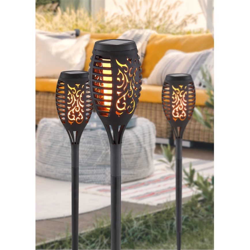 Globo - SET 3x Lámpara solar LED LED/0,1W/3V IP44 200 mAh