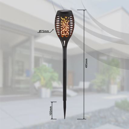 Globo - SET 3x Lámpara solar LED LED/0,1W/3V IP44 200 mAh