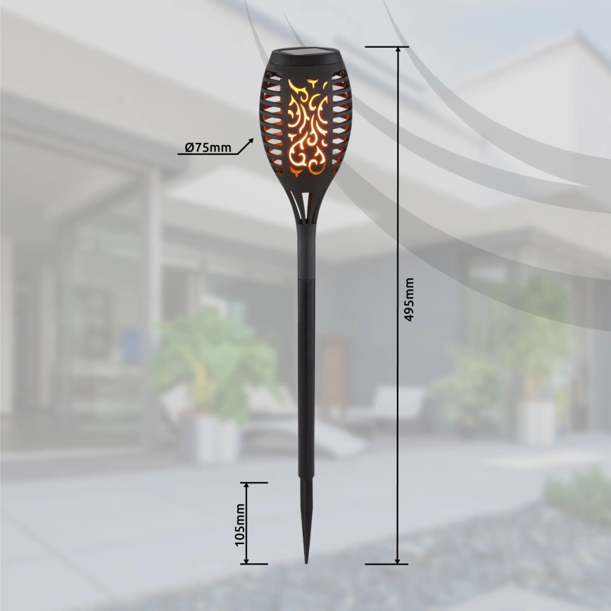 Globo - SET 3x Lámpara solar LED LED/0,1W/3V IP44 200 mAh