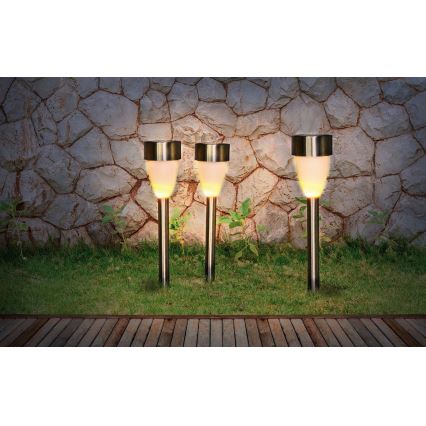 Globo - SET DE 3 lámparas solares 3xLED/0,06W/1,2V IP44 200 mAh