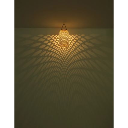 Globo - Lámpara solar LED LED/0,06W/3V bambú IP44 600 mAh