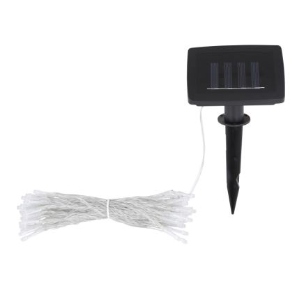 Globo - Cadena solar LED 20 m 120xLED/2,4V 2xAAA IP44 600 mAh