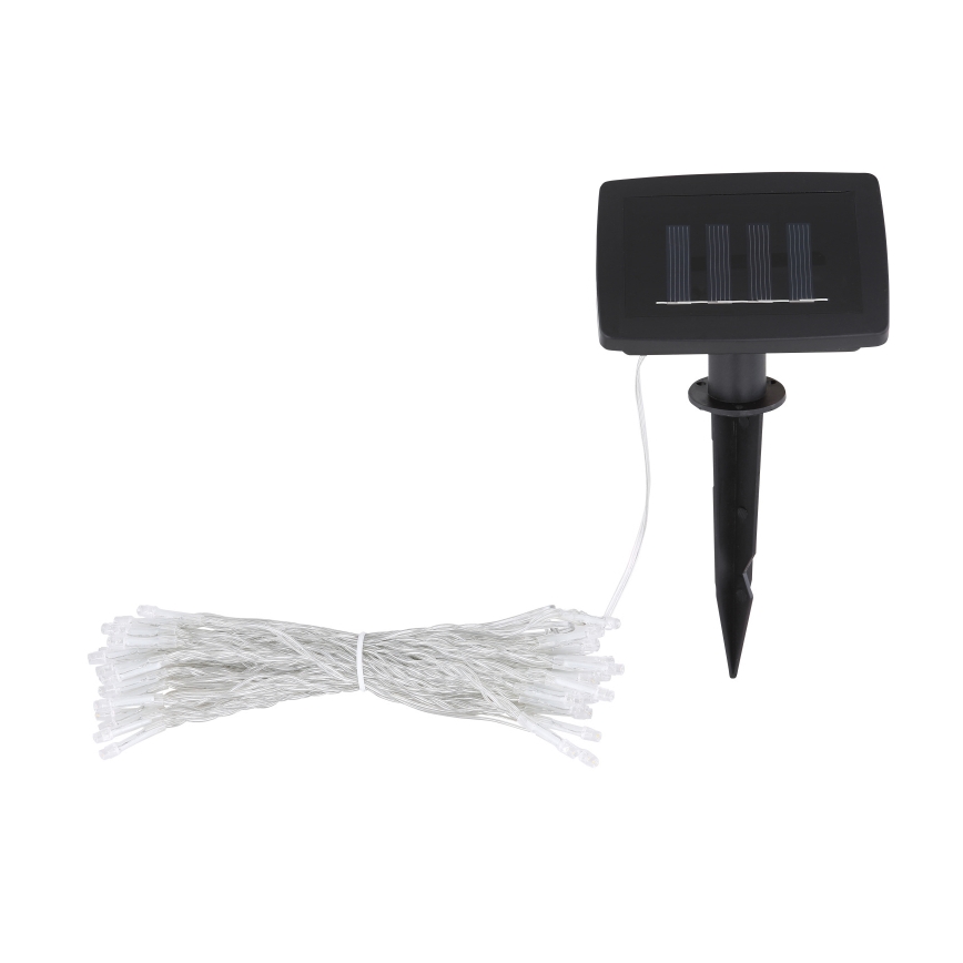Globo - Cadena solar LED 10 m 50xLED/2,4V IP44 600 mAh