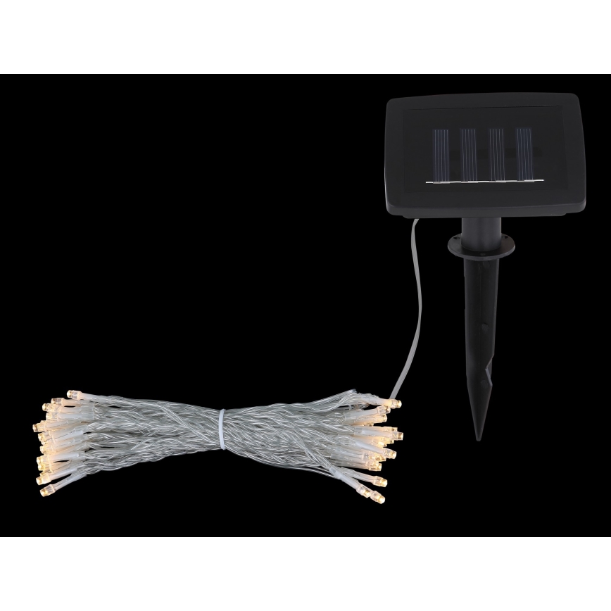 Globo - Cadena solar LED 10 m 50xLED/2,4V IP44 600 mAh