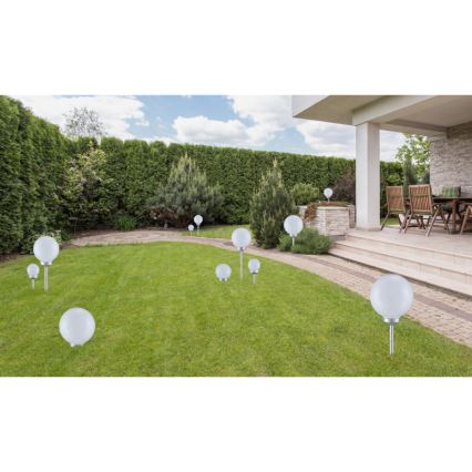 Globo - SET 3x Lámpara solar LED LED/0,06W/3V 4000K diá. 10 cm IP44