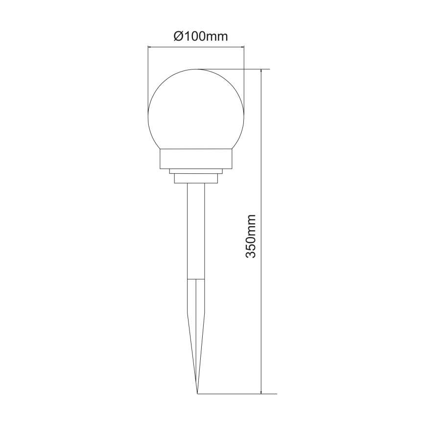 Globo - SET 3x Lámpara solar LED LED/0,06W/3V 4000K diá. 10 cm IP44