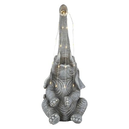 Globo - Decoración solar LED 20xLED/0,02W/3V IP44 300 mAh elefante